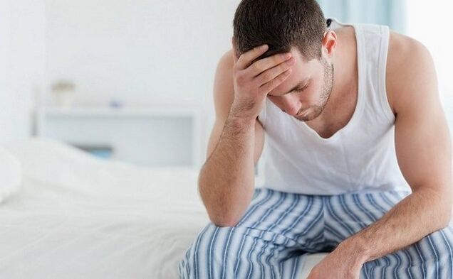 Man faced impotence against the background of prostatitis